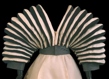 Green and pink sculptured capucci dress